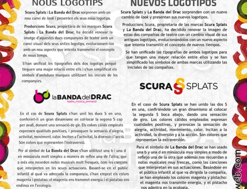 Nuevos logotipos de Scura Splats y La Banda del Drac