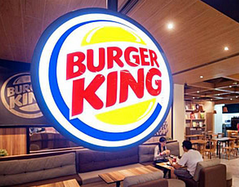Burger King rótulo